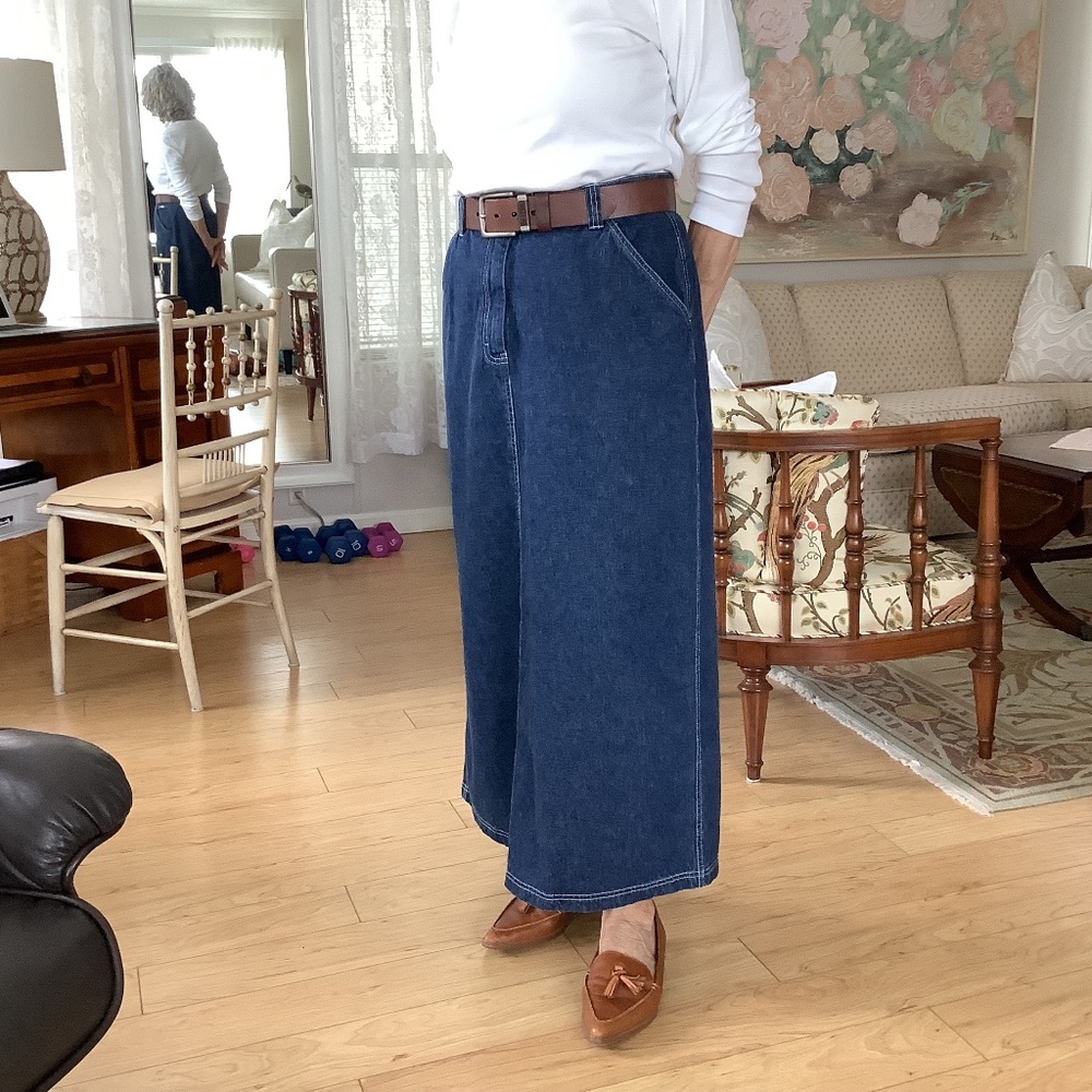 FrenchKuff Maxi Jean Skirt